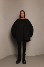 Платье о-силуэта из денима