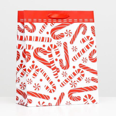 Пакет ламинированный "Новогодние леденцы" 26*32*12см 6854098