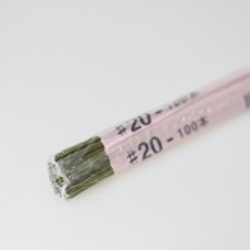 Проволока для рукоделия японская №20 (зеленый тейп,100 шт) / Проволока для цветов японская в зеленой тейп ленте