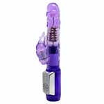 Фиолетовый вибратор-ротатор Passionate Baron - 22 см. (Цвет: фиолетовый)