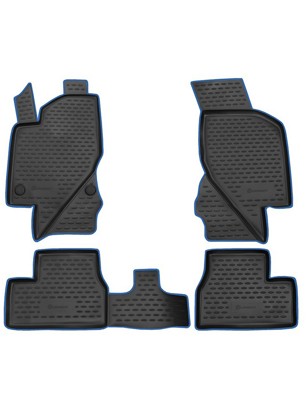 Коврики в салон для LADA Granta, 2011-, 4 шт. (синий кант, полиуретан) KANT.NLC.52.25.210K.BL