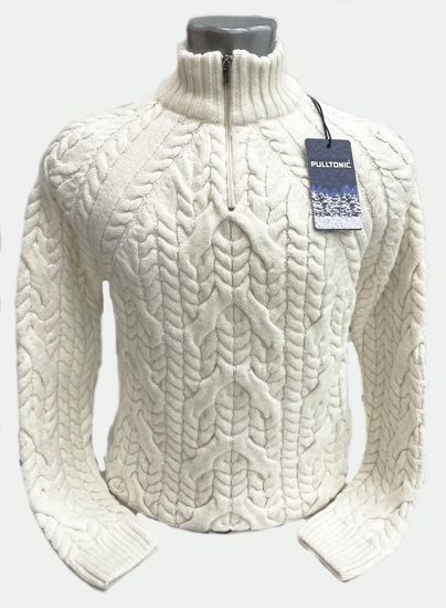 Pulltonic из шерсти и кашемира на коротком замке "Кольчуга" Размеры (46-54)