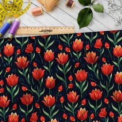 Ткань премиум Оксфорд 600D живописный тюльпан