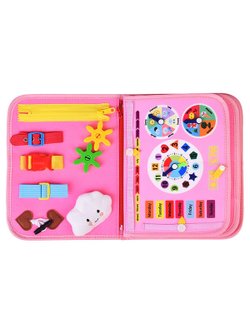 Бизиборд Обучай-ка в розовой сумочке