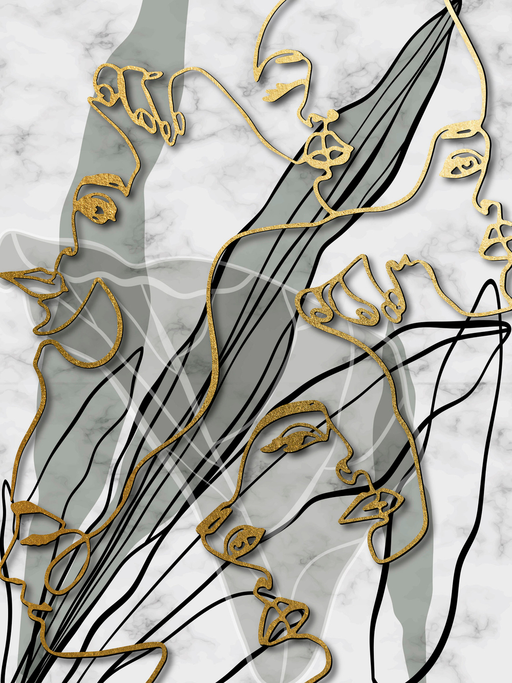 Дизайнерские обои Wall Street Gold Set