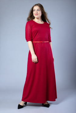Платье женское 1076Аа, блеск бордо #359ББо051076Аа