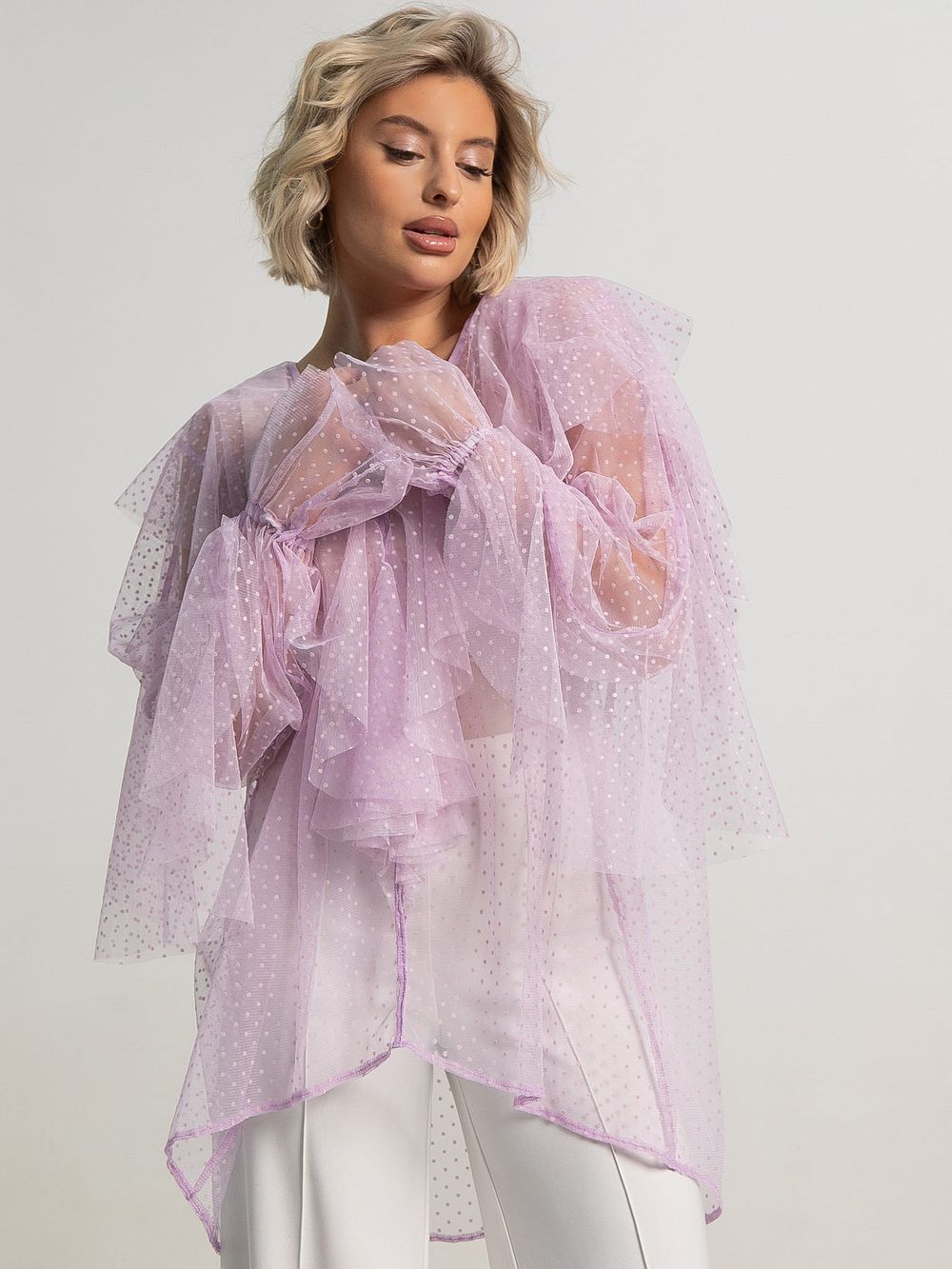Блуза Диантус (сиреневая) Б15549-39М LT Collection