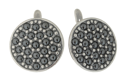 "Лош" серьги в серебряном покрытии из коллекции "Франциска" от Jenavi  с английским замком