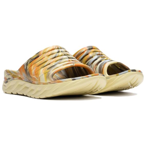 Hoka One One Ora Recovery Slide Swirl 'Yellow'