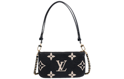LOUIS VUITTON Multi Pochette Monogram Empreinte Bi color Black