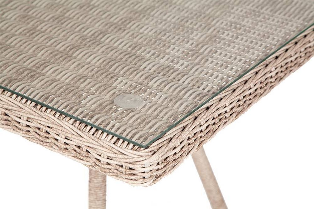 "Айриш" стол плетеный из искусственного ротанга, цвет бежевый
