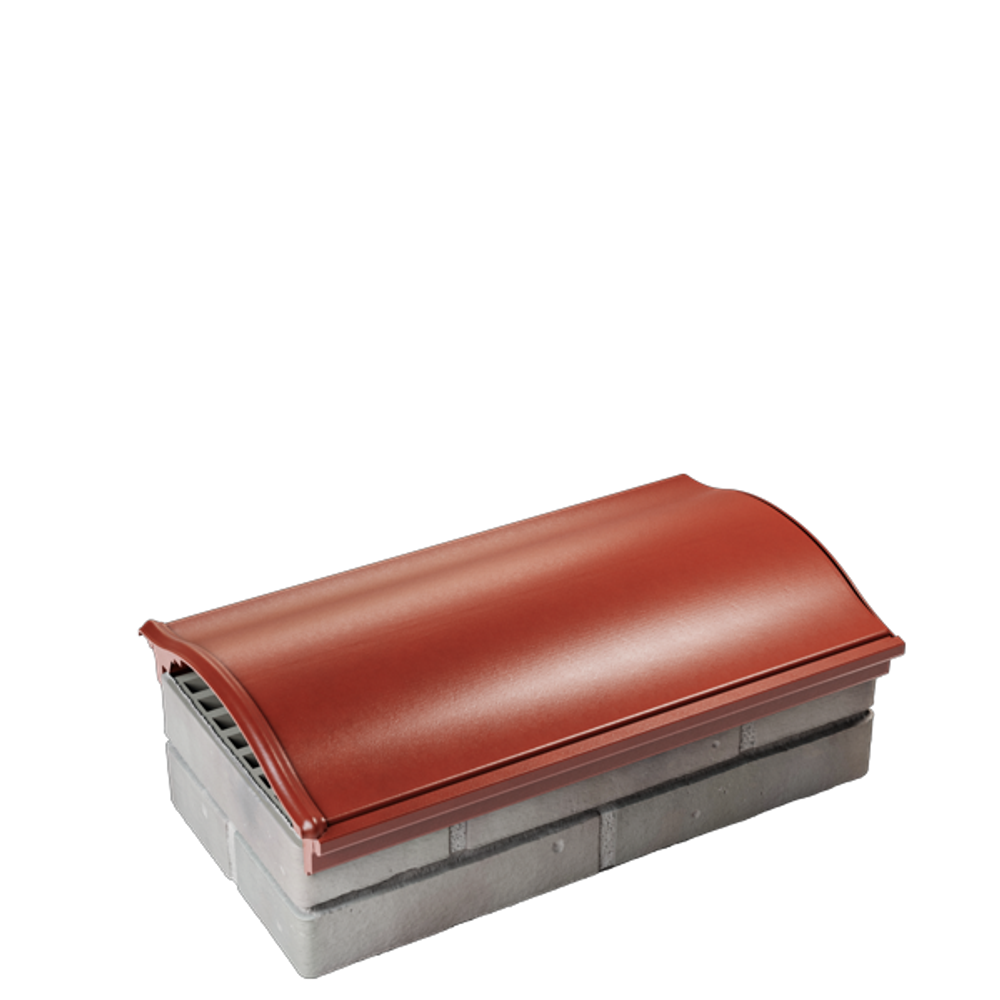 Парапет полимеркомпозитный Monblan 200/225/225 (1 кирпич) красный