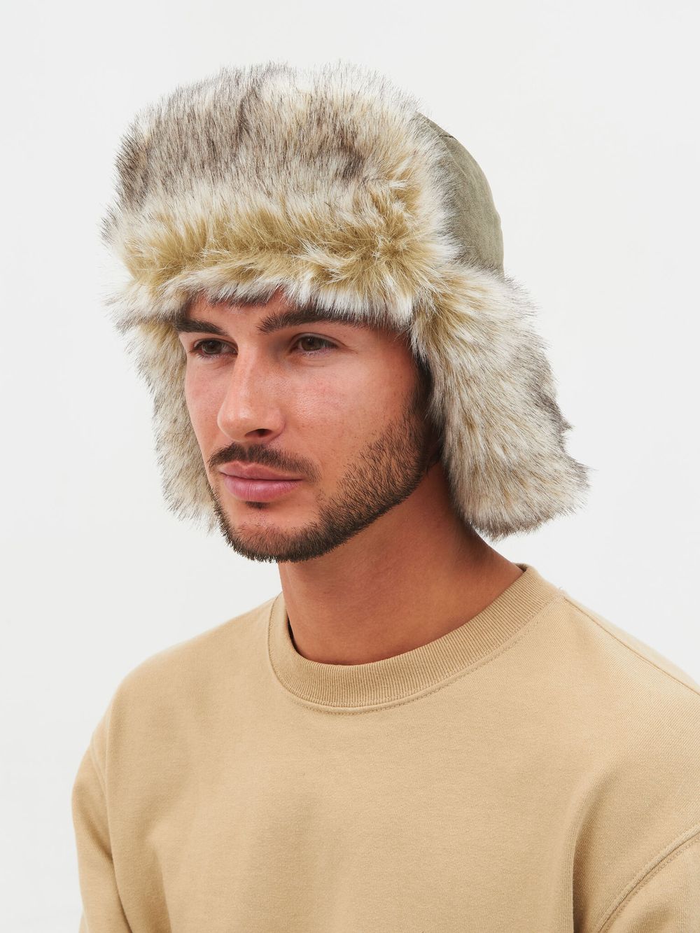 Шапка ушанка зимняя Yukon Ice ткань Finlandia цвет Хаки