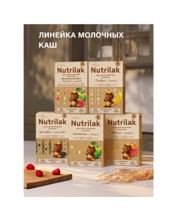 Каша безмолочная Nutrilak Premium Procereals мультзлаковая 200г с 4месяцев