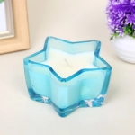 Свеча в стакане «Звездная ночь» 10,5*5,5 см, Голубой