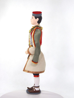 Кукла коллекционная в мужском костюме. Черногория. Южные славяне