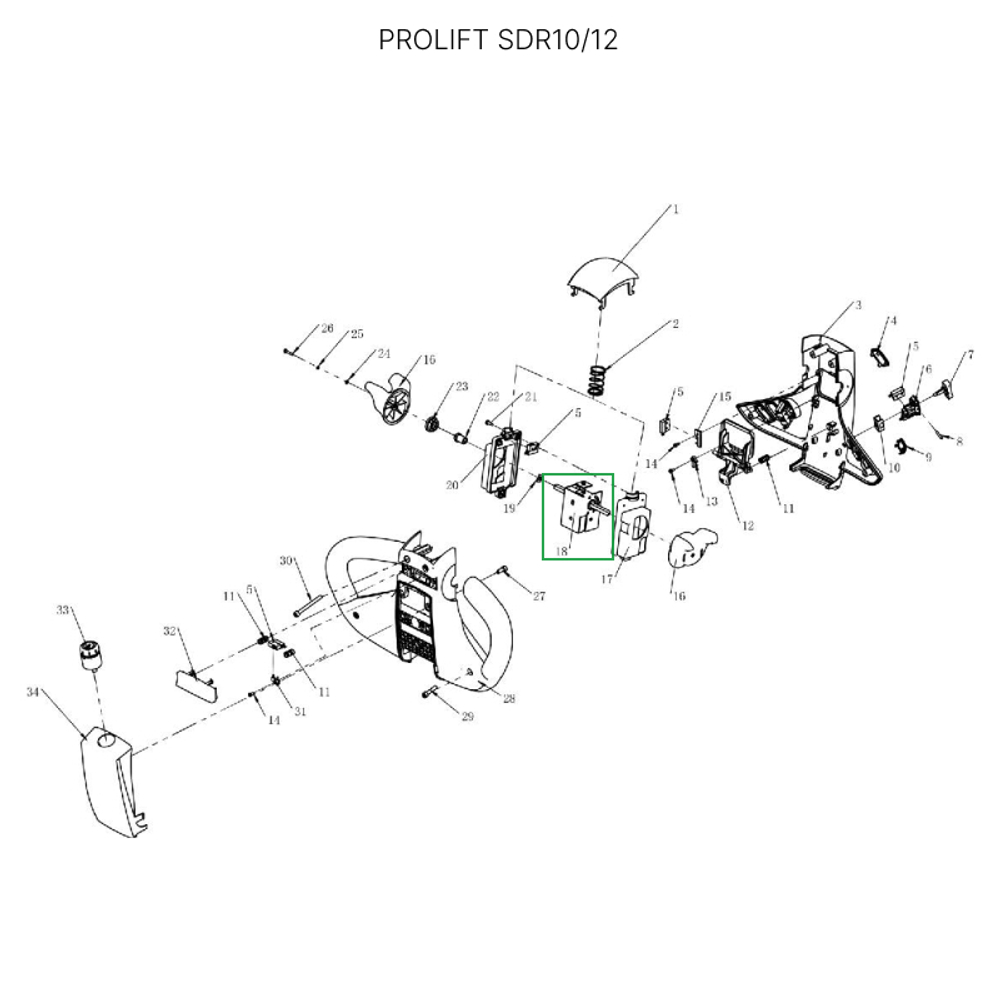 Потенциометр для самоходных штабелеров SDR-S/SDR/SDK