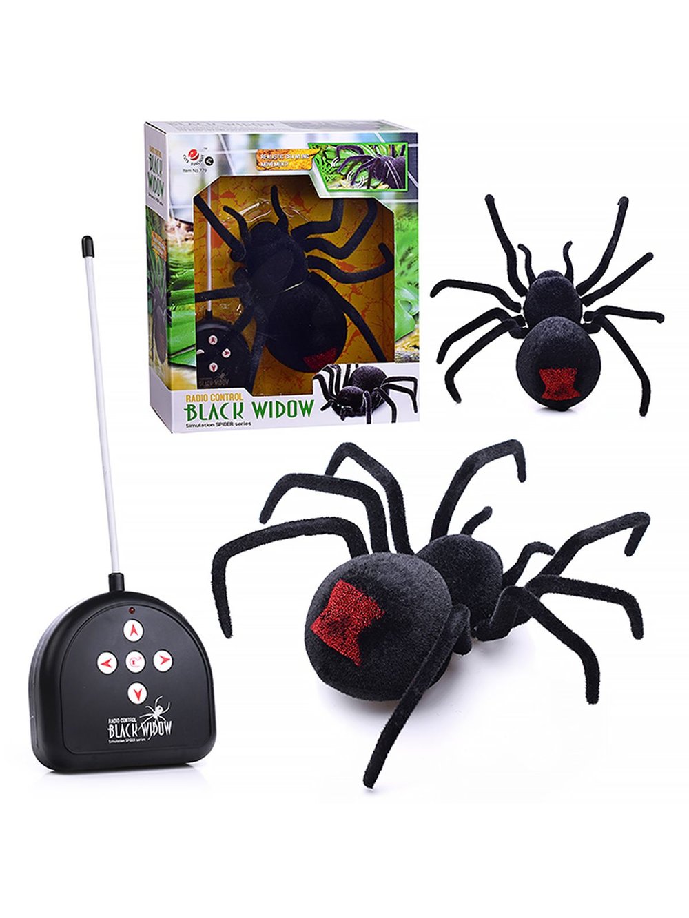 Игрушка радиоуправляемая Паук Черный (779)