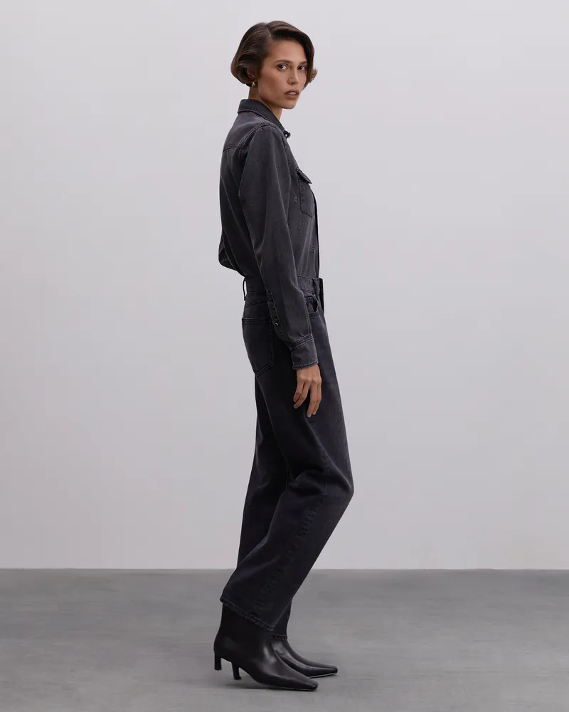 Черные джинсы-багги