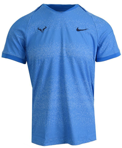 Теннисная футболка Nike Court Rafa Dri-Fit Short Sleeve - light photo blue/midnight navy