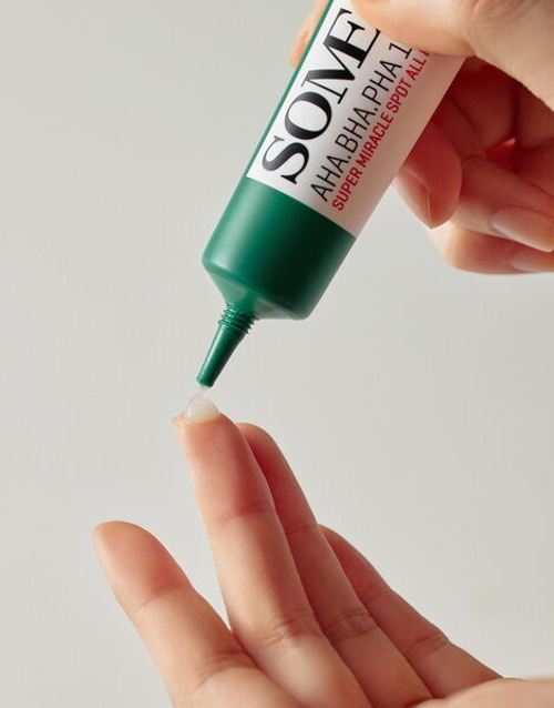 Точечный крем против акне с AHA и BHA кислотами Some By Mi Super Miracle Spot All Kill Cream, 30мл
