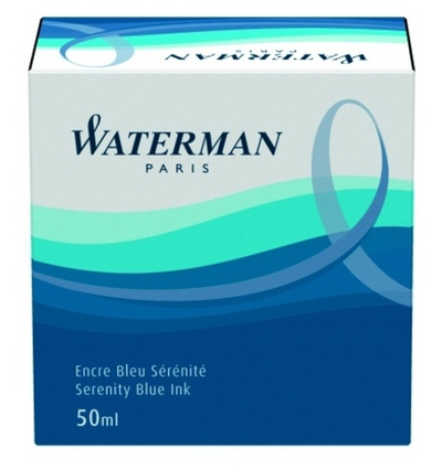 Чернила для перьевых ручек синие Waterman Ink Bottles Hexagonal