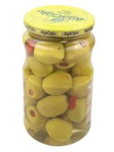 Оливки зеленые AgaOglu фаршированные перцем 370 г x 2 шт