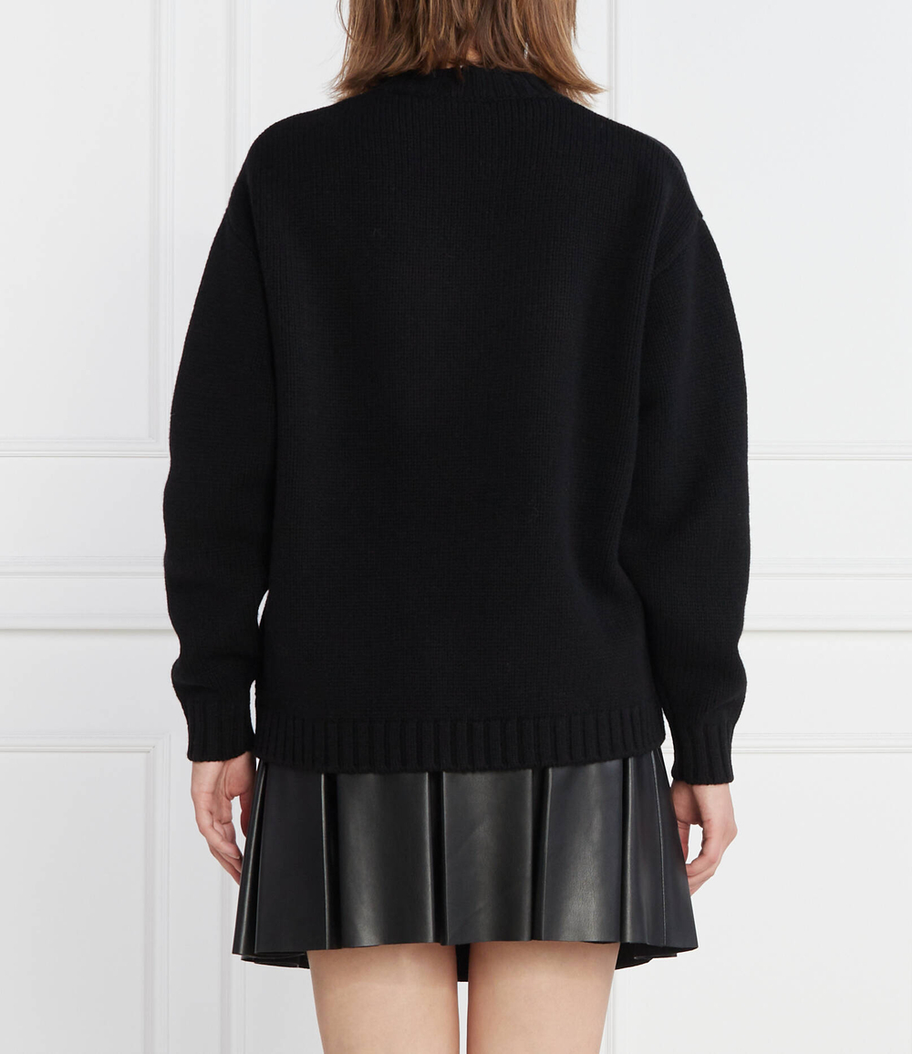 Хлопковый свитер Kenzo - черный(FD62PU4313LA)