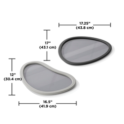 Набор подносов 2шт Umbra Hub черный/серый