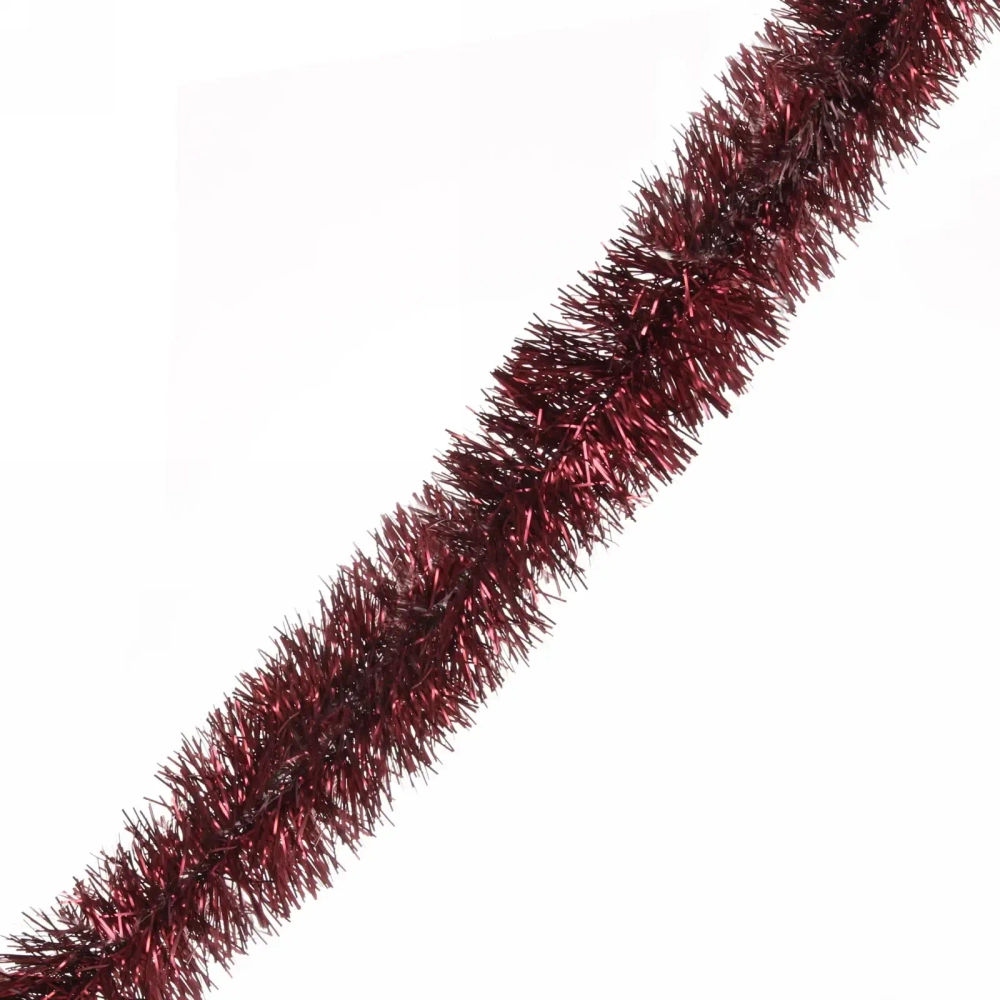 Мишура 2 м 9 см «Матовые искры», Рубин