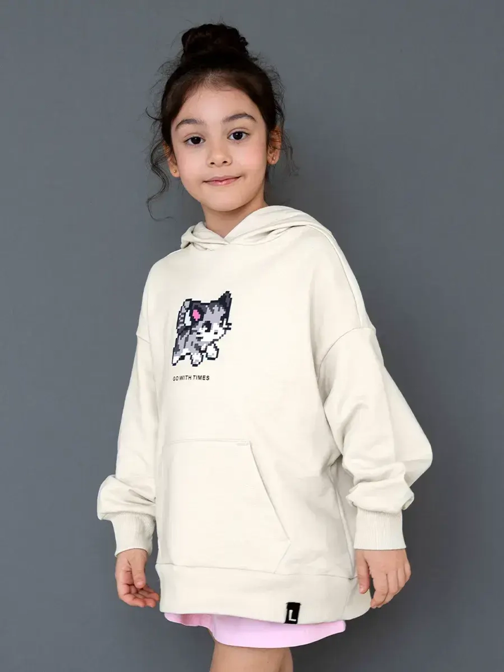 Толстовка для девочки с принтом в школу