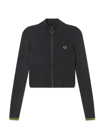 Женский Свитер Zip-through Mtllc Ribbd