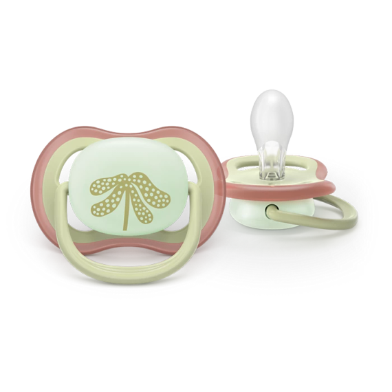 Əmzik\  Ultra air soother day and night, 6-18m, deco neutral, 2-pack