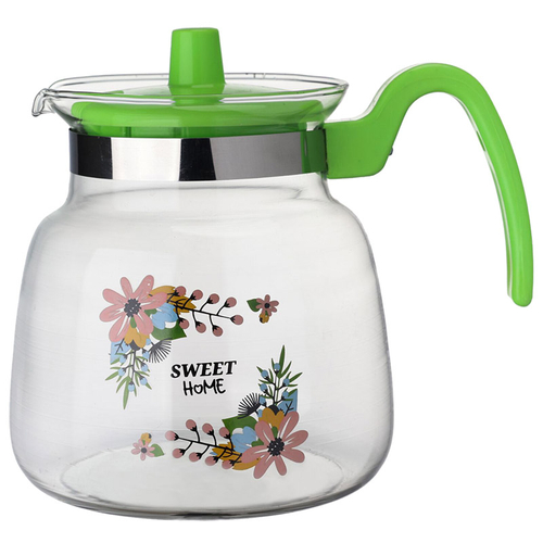 Кувшин Mallony Pentola-1200 из жаропрочного стекла с пластиковой ручкой