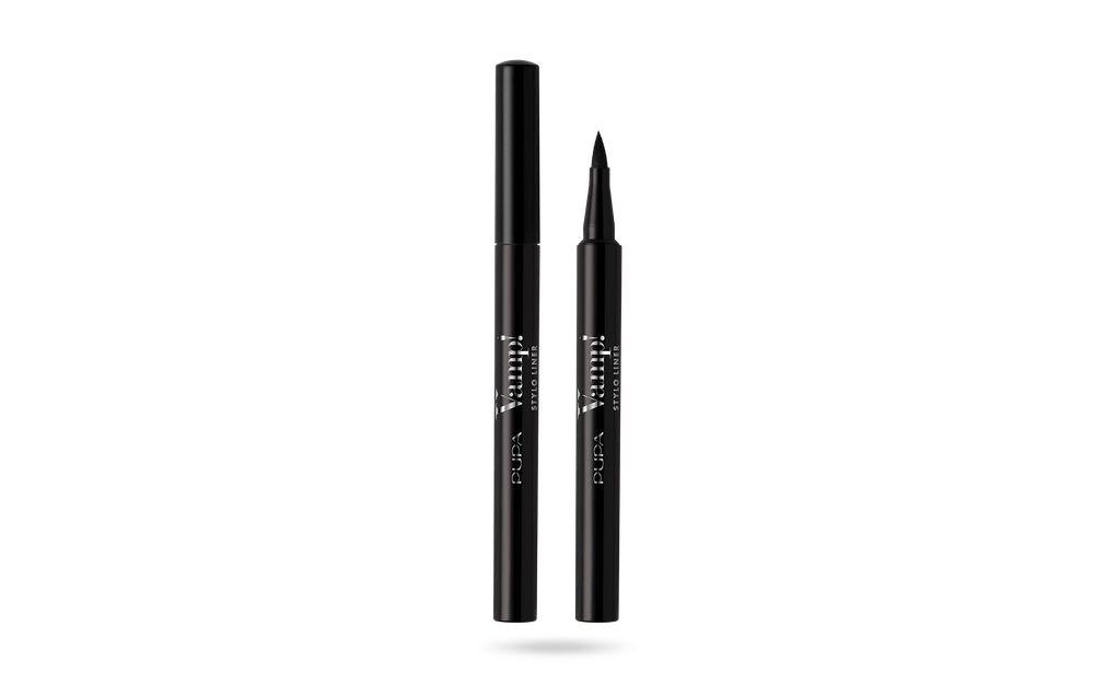 Pupa Подводка-фломастер для глаз Vamp! Stylo Liner, тон №100, Черный, 1,1 мл