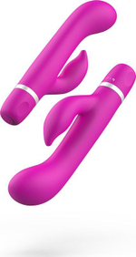 Ярко-розовый вибратор-кролик Bwild Classic Marine - 19,3 см. (Цвет: ярко-розовый)