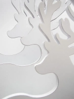 Новогодний декор. Комплект из трех оленей 73см, 66см, 53см