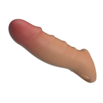 Карамельная удлиняющая насадка на пенис Darnel (Цвет: карамель (темно-бежевый))