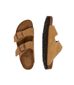 Кожаные шлепанцы arizona vl latte cream Birkenstock - желтый(1026174)