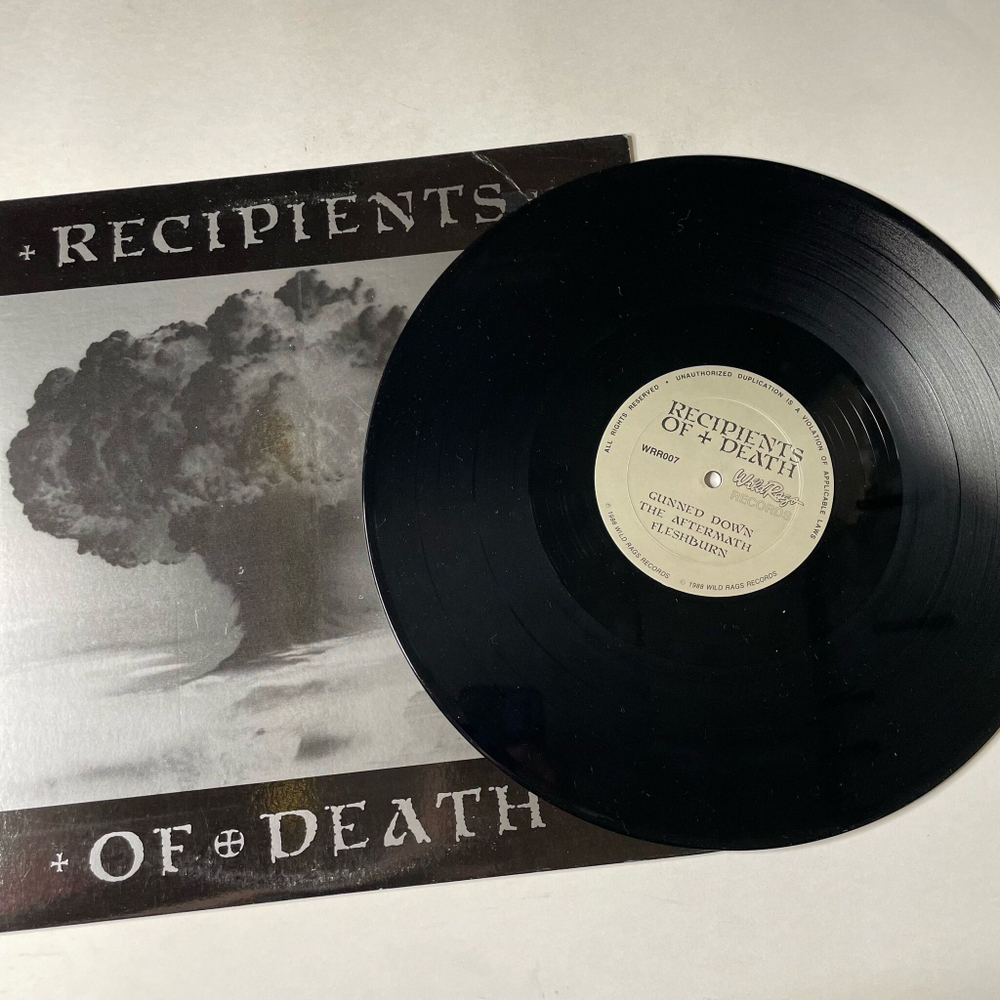 Винтажная виниловая пластинка LP Recipients Of Death (USA 1988)