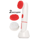 Прибор для ухода за кожей лица, 2 режима, 2 сменные насадки