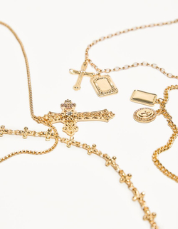 BERSHKA Набор из 4 подвесных ожерелий, золотой