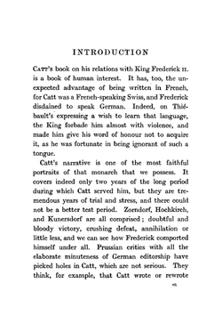 Frederick the Great, the memoirs of his reader, Henri de Catt (1758-1760). Vol. 1 | Flint F. S.