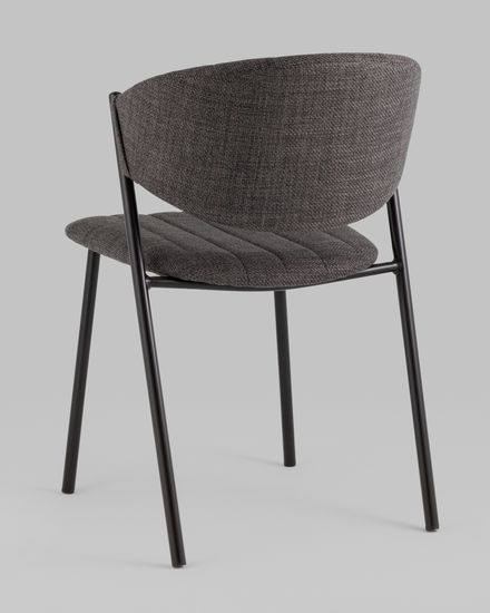 Стул Харпер ткань рогожка тёмно-серый