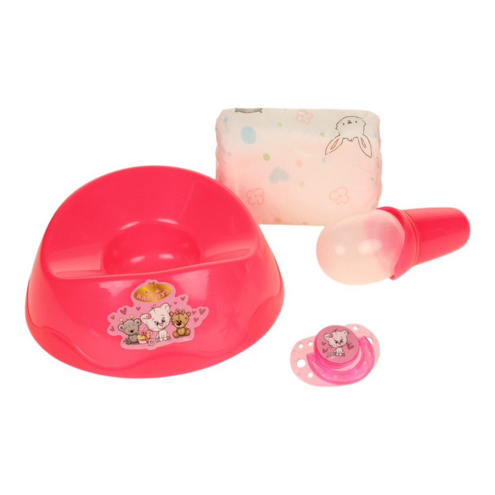 Пупс озвуч. "Анечка" 40см. музыка-Шаинский, пьет, писает, закр.глазки, 4 аксесс, 100 фраз Y40BB-KNIT