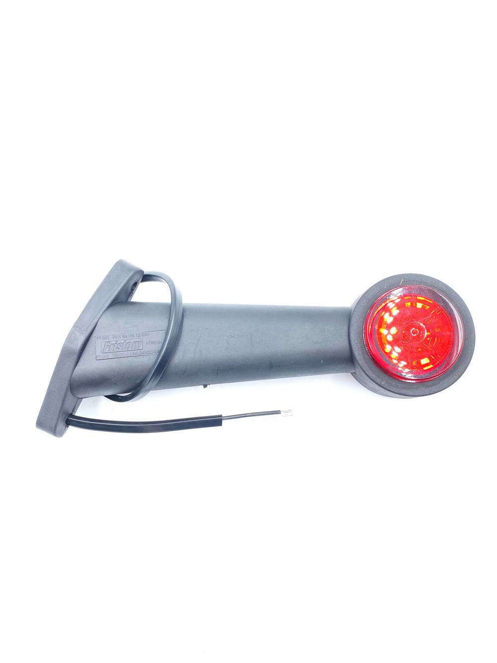 Фонарь габаритный светодиодный Fristom FT-009 E LED на резиновой ножке, с проводом 0.5 м. (1 шт.) Рог, Правый
