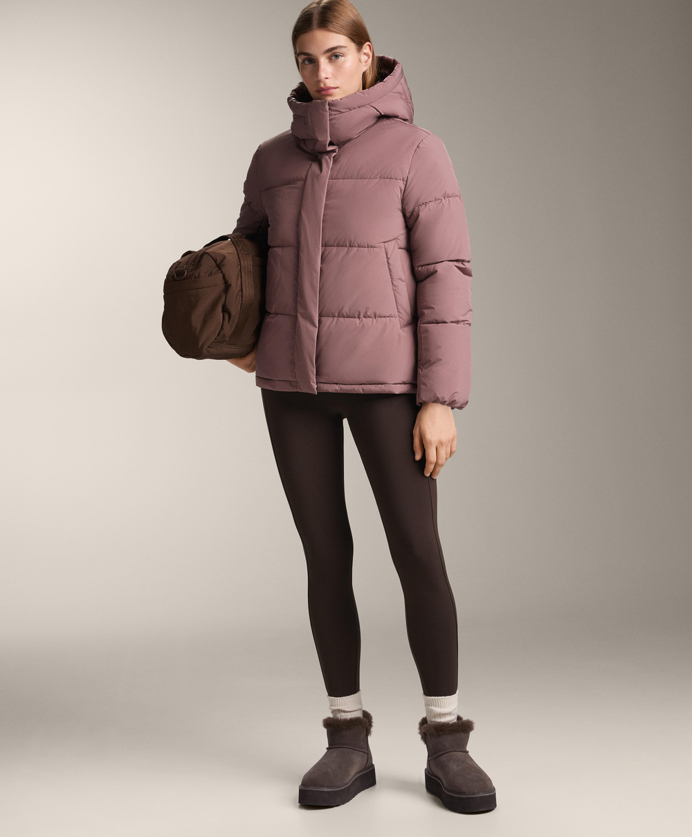 Oysho Водоотталкивающая утепленная куртка Primaloft®, фиолетово-розовый