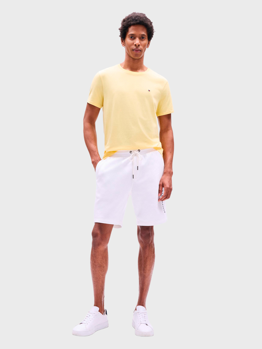 Шорты Tommy Hilfiger Embroidered Tommy Logo Fresh White