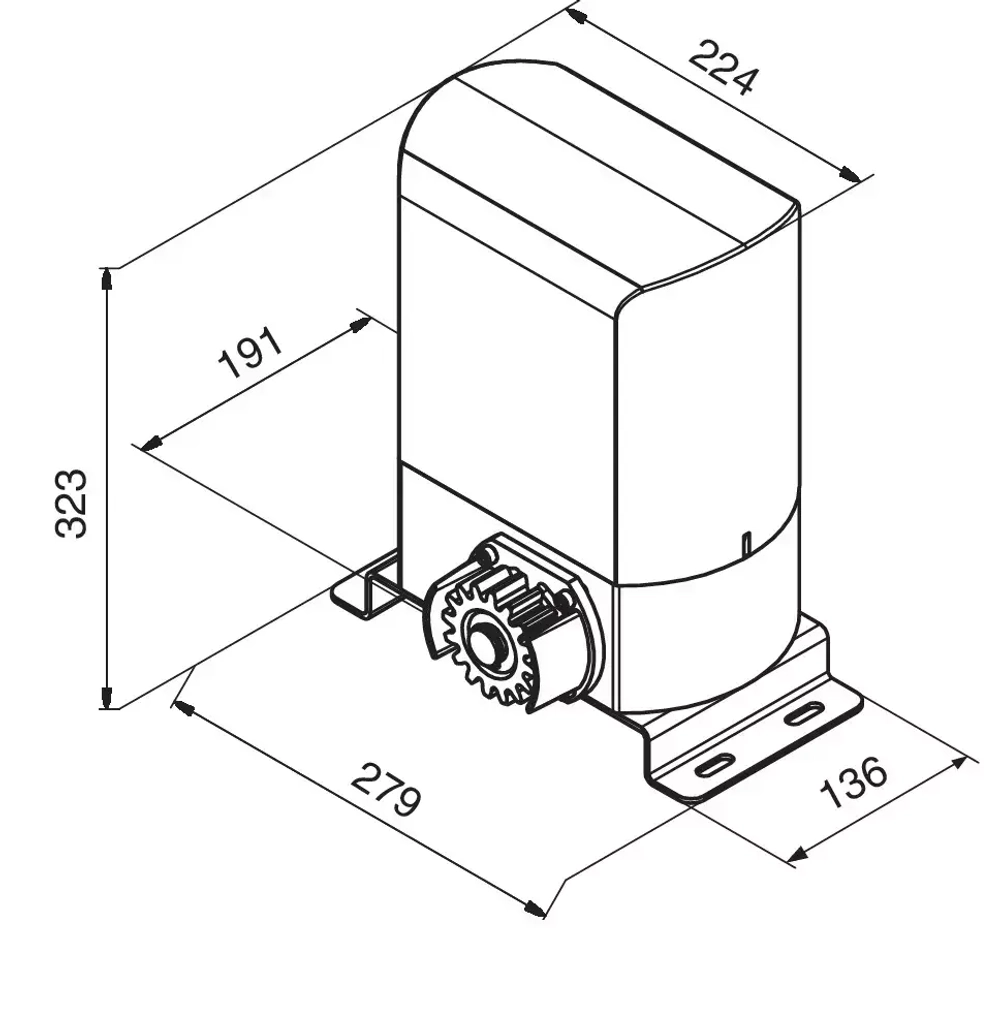 Привод для откатных ворот DoorHan SLIDING-500