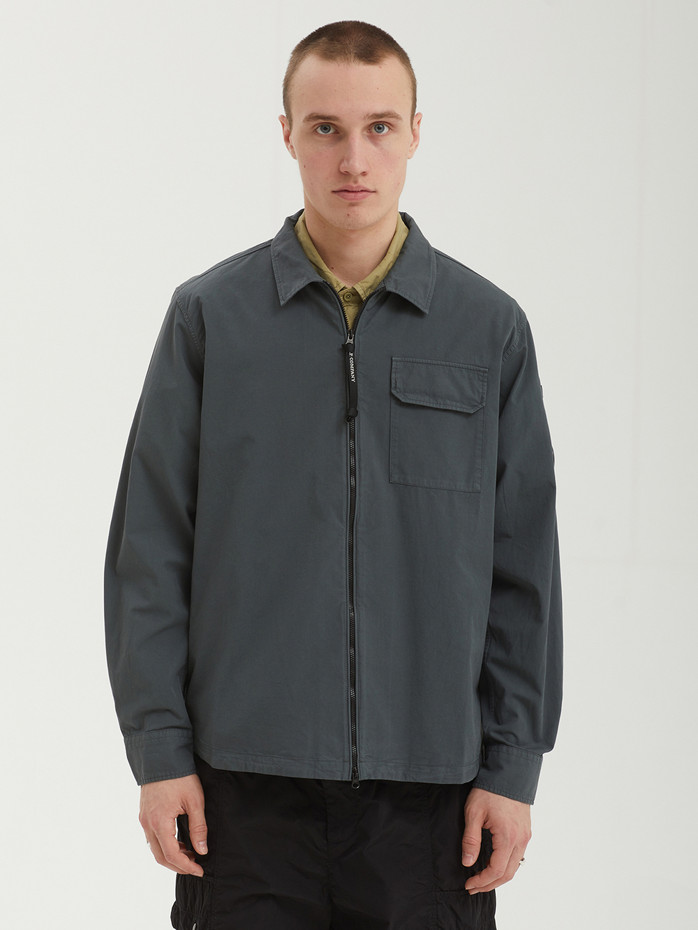Мужская Рубашка Organic Gabardine Zipped Lens